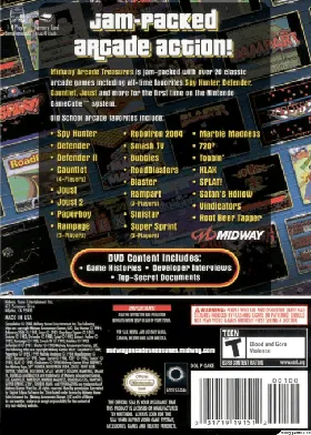 Midway Arcade Treasures box cover back